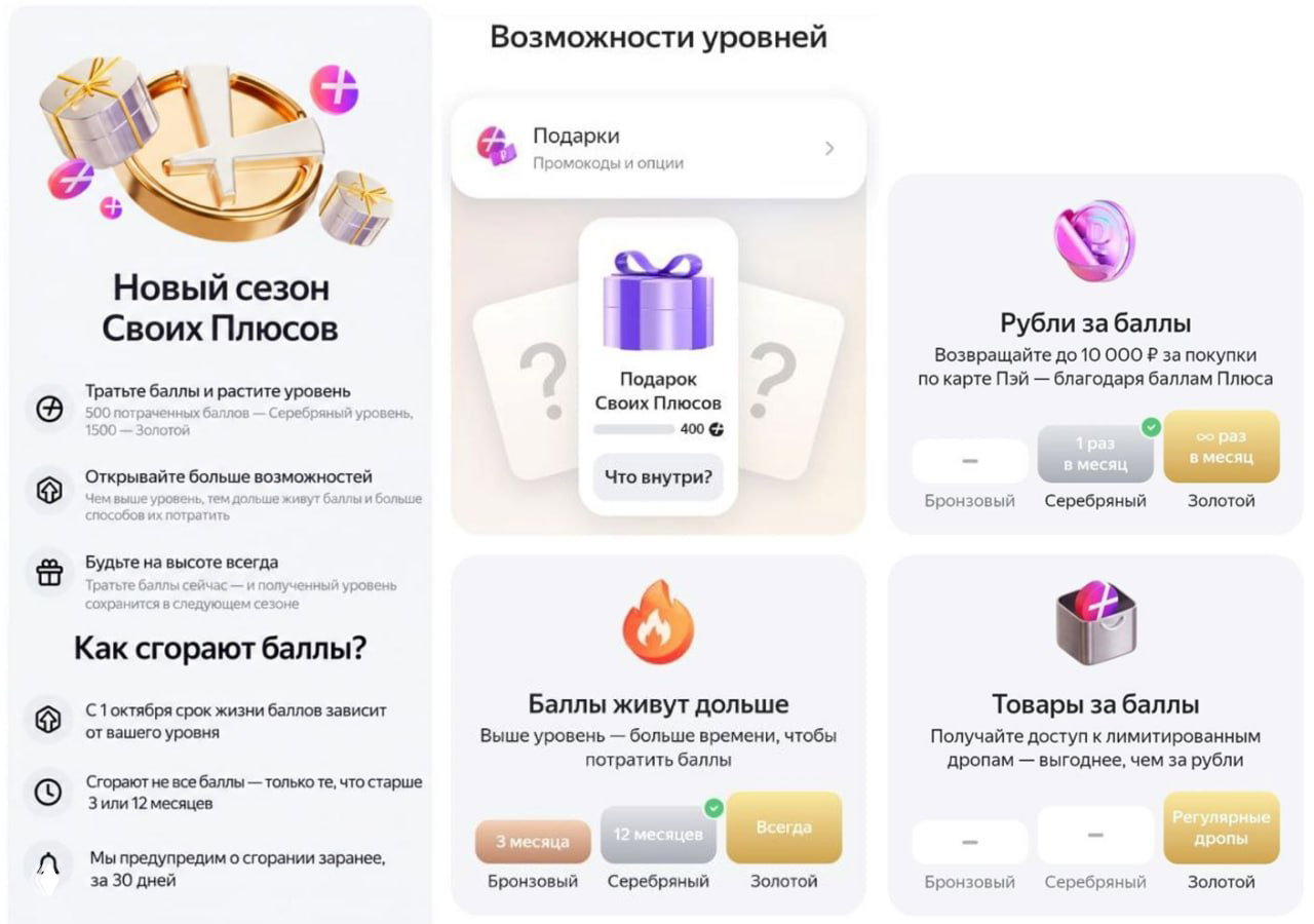 Срок жизни баллов Яндекса теперь зависит от уровня в ПЛ