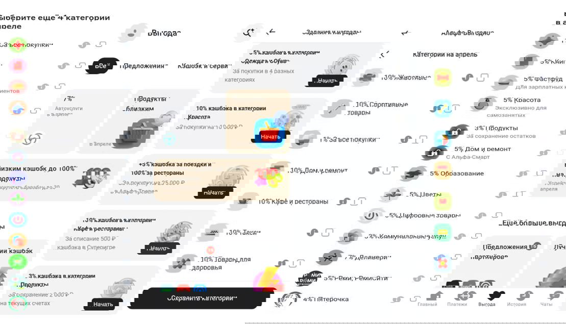 Раздача категорий на апрель открыта
