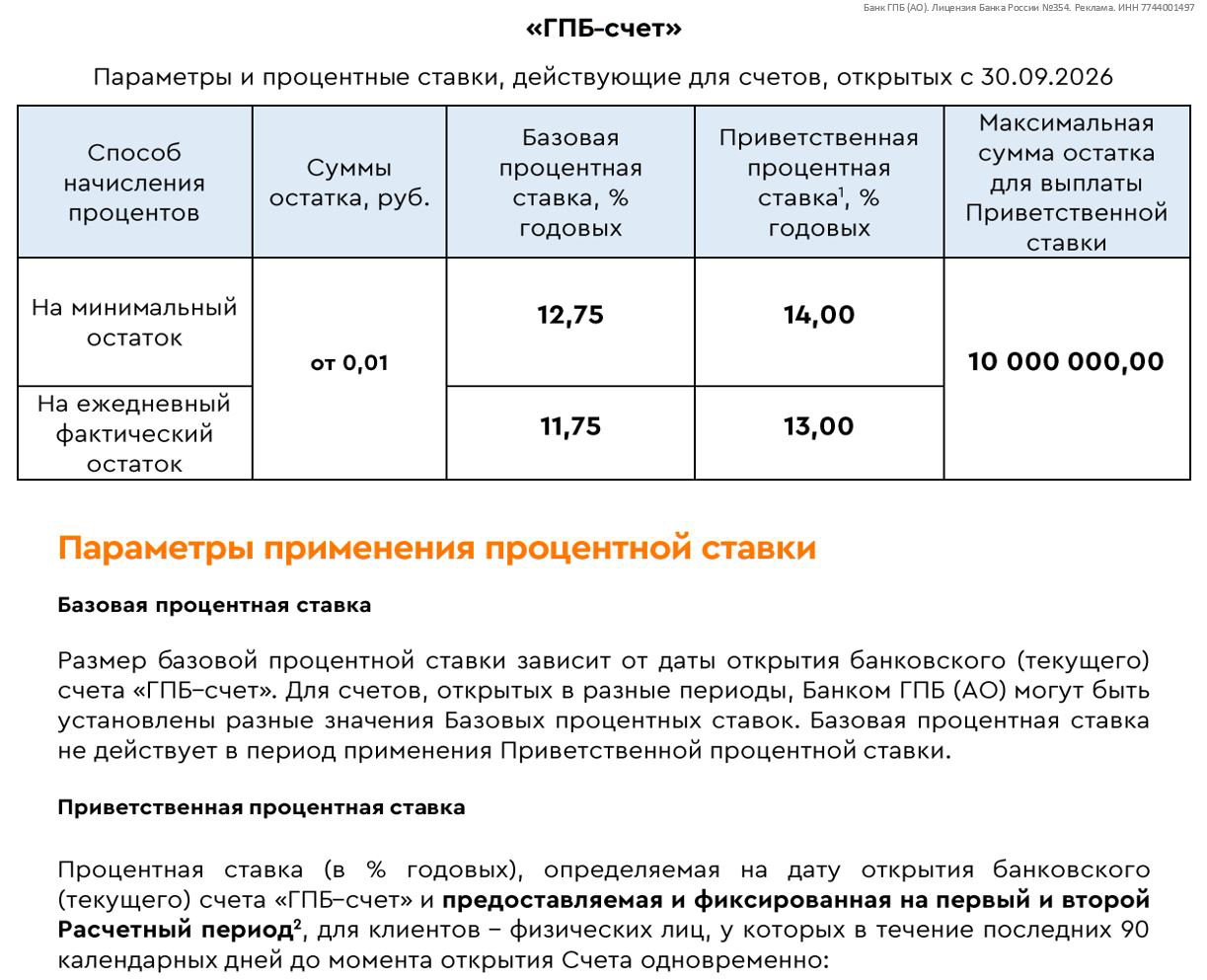 Изменения по НС в Газпромбанке