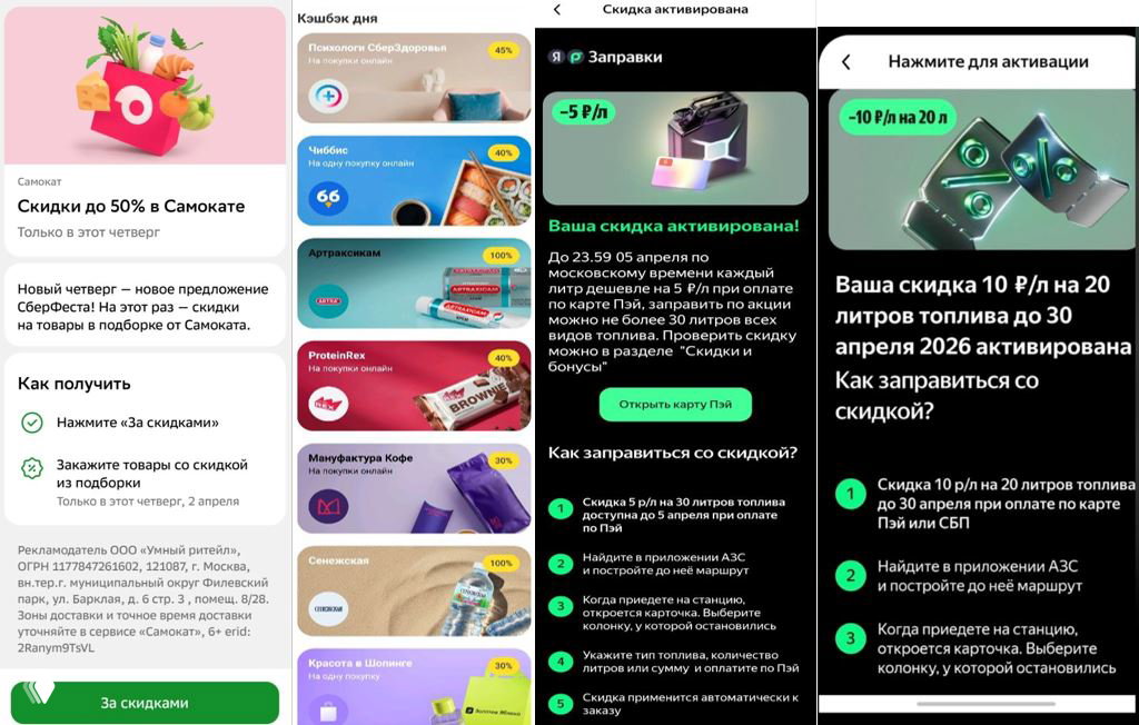 Коротко: кэшбэк, скидки и промокоды
