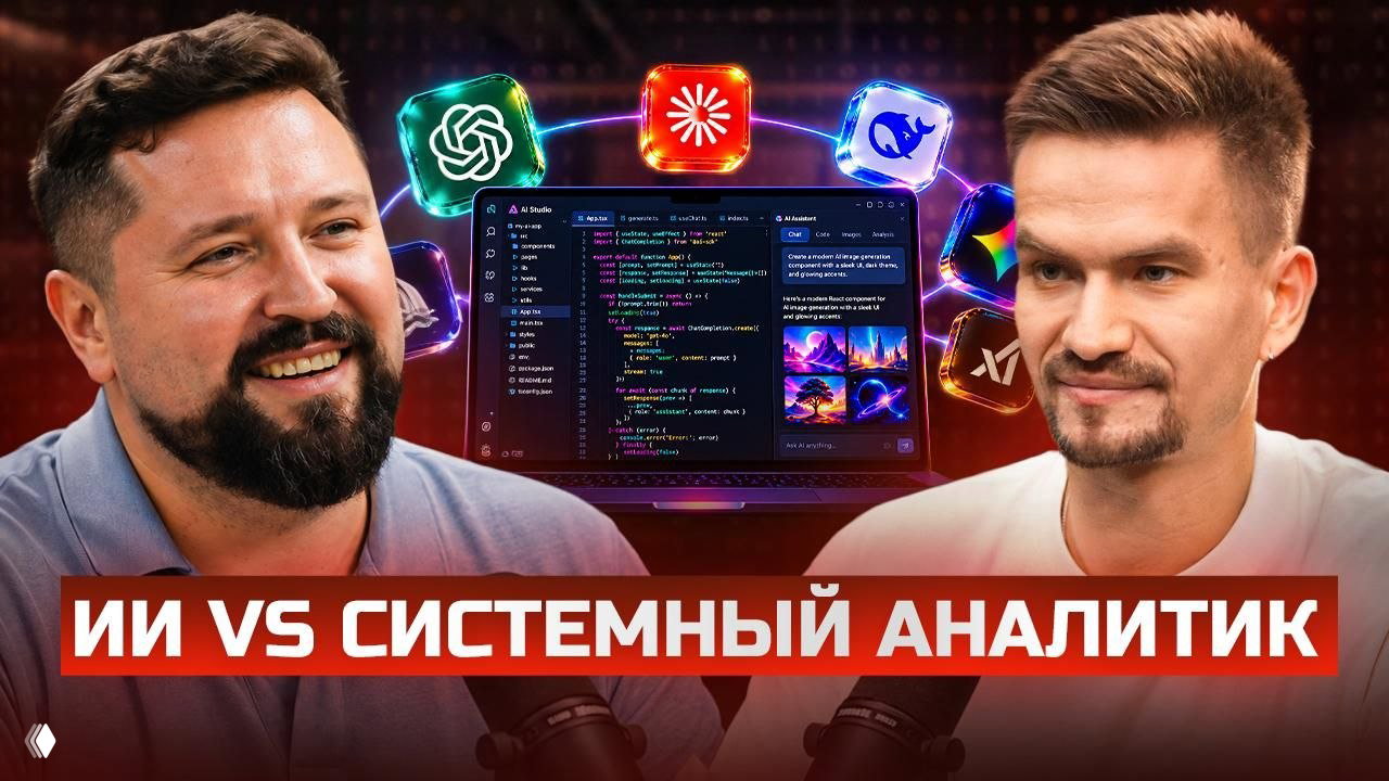 Анонс стрима "ИИ vs Системный аналитик"