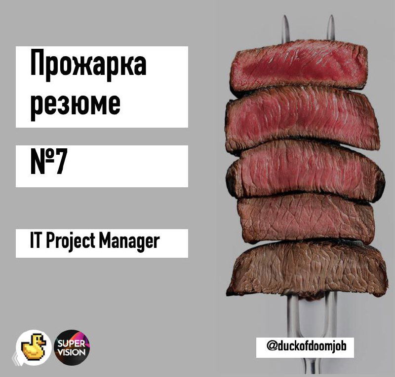 Прожарка резюме — разбор для it project manager