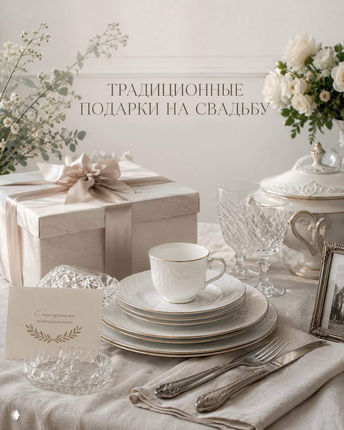 Почему на свадьбу дарят фарфор, серебро и хрусталь?