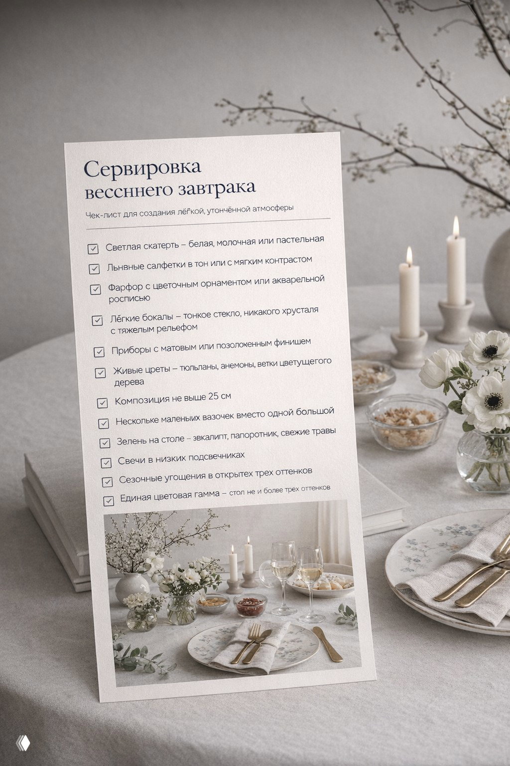 Чек-лист идеального весеннего завтрака