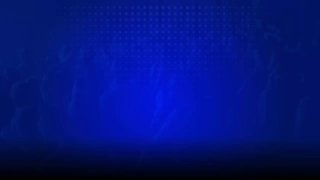 Абстрактное синее изображение баннера-фона с эффектом сцены и световыми точками, иллюстрация анонса мероприятия CPC.Forum