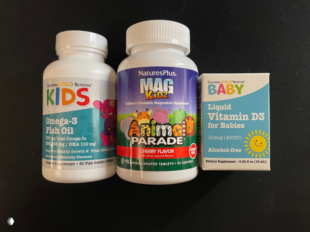 Детское комбо: Omega‑3, Magnesium и D3