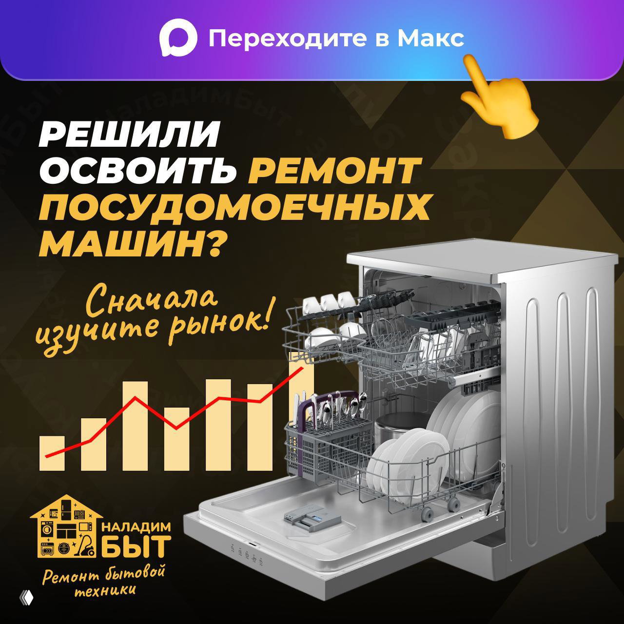 Решили освоить ремонт посудомоечных машин?