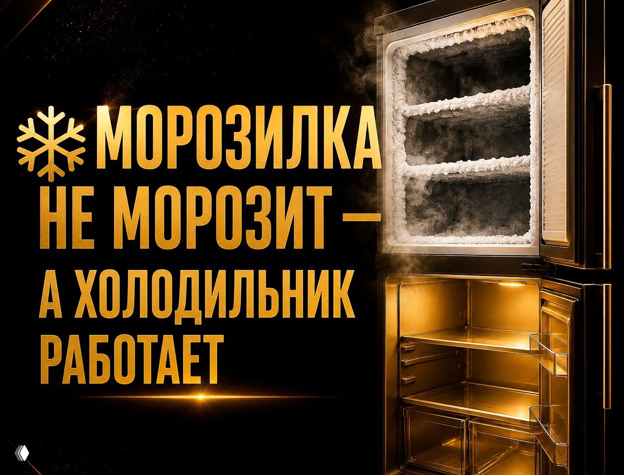 Морозилка не морозит — а холодильник работает