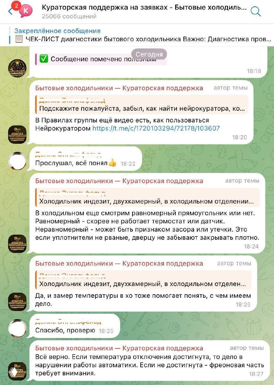 Кураторская поддержка и Нейрокуратор в Наладимбыт