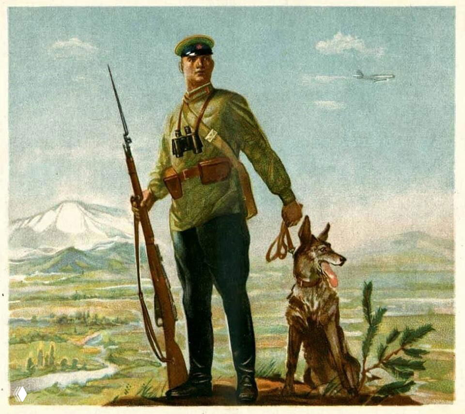 Иллюстрация из детской книжки «Красная армия», 1939