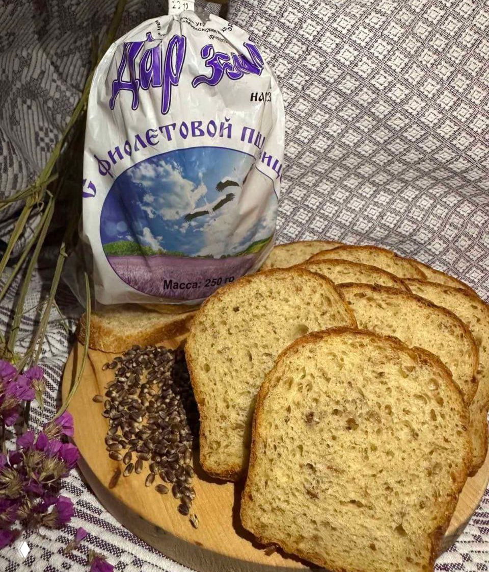 Фиолетовый хлеб появился в продаже в Беларуси