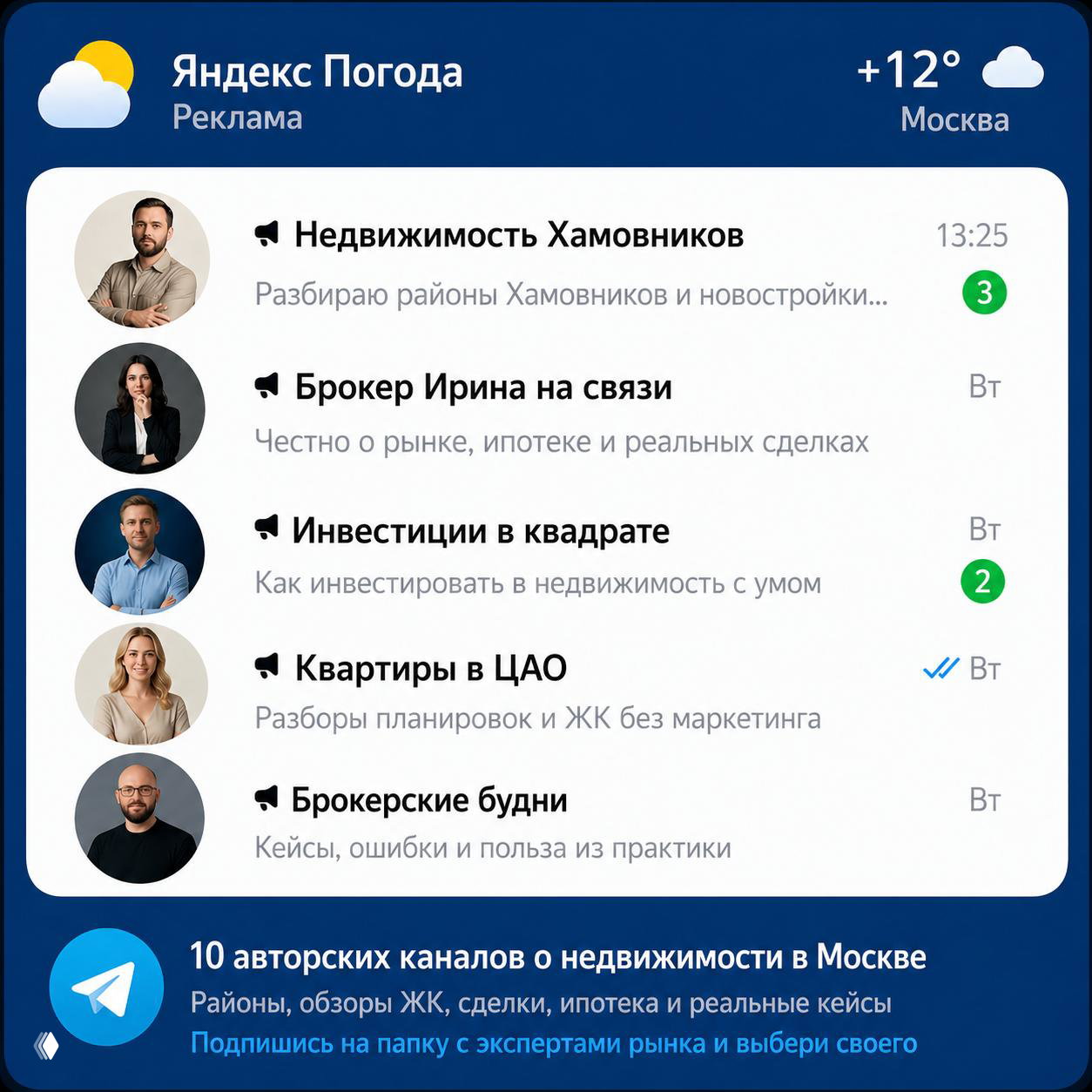 TG-Boost на папку с каналами экспертов