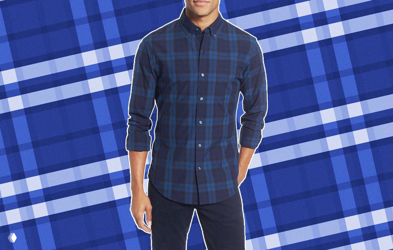 Тренд этой осени — синие клетчатые рубашки