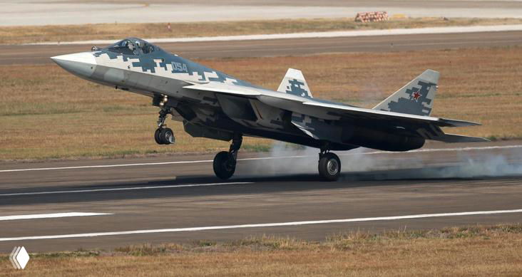 В Дубае показали российский истребитель Су-57