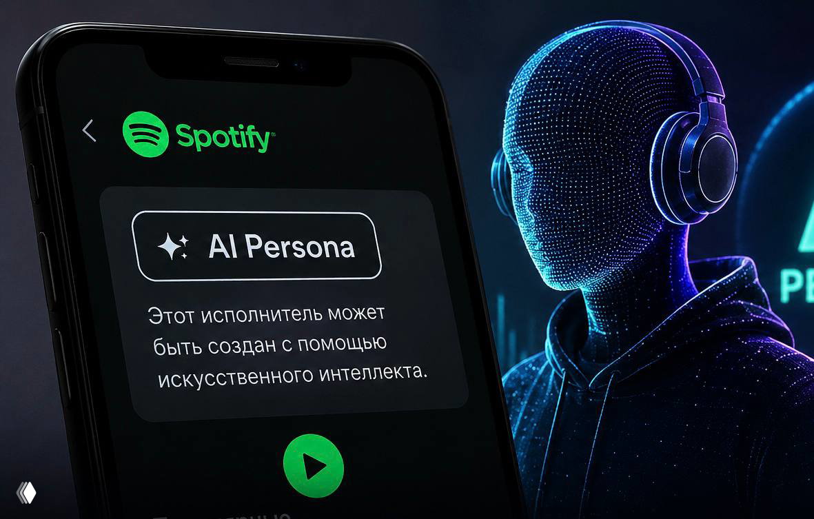 Spotify пометит ИИ‑исполнителей значком AI Persona