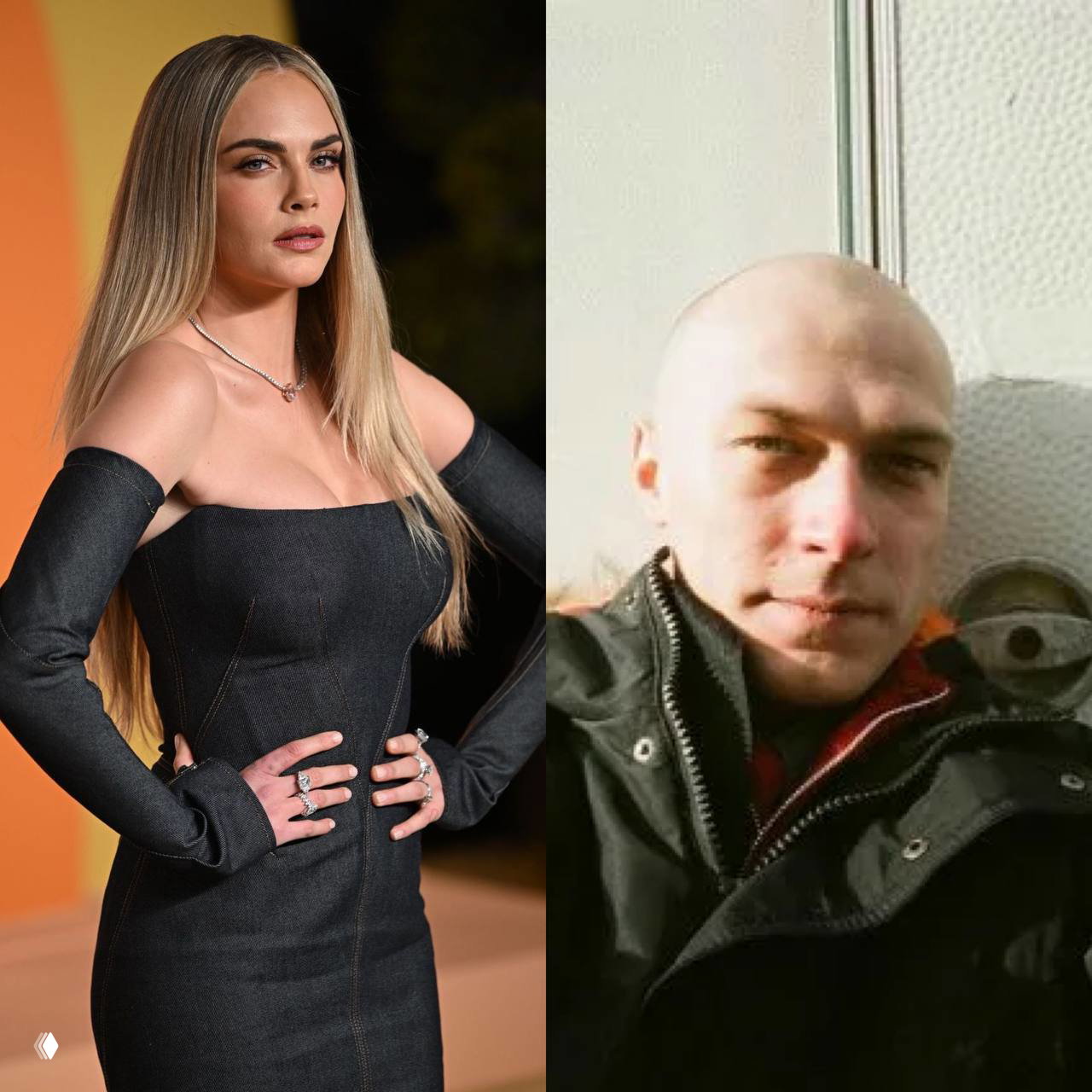 Юра Борисов и Кара Делевинь в фильме Сальмы Хайек