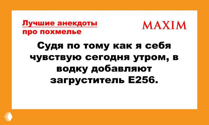 Лучшие анекдоты про похмелье