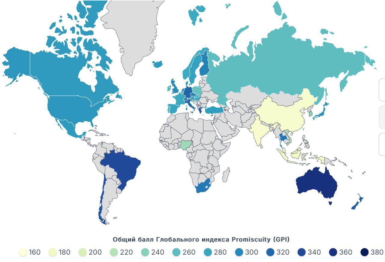 Рейтинг стран, где раньше всего лишаются девственности