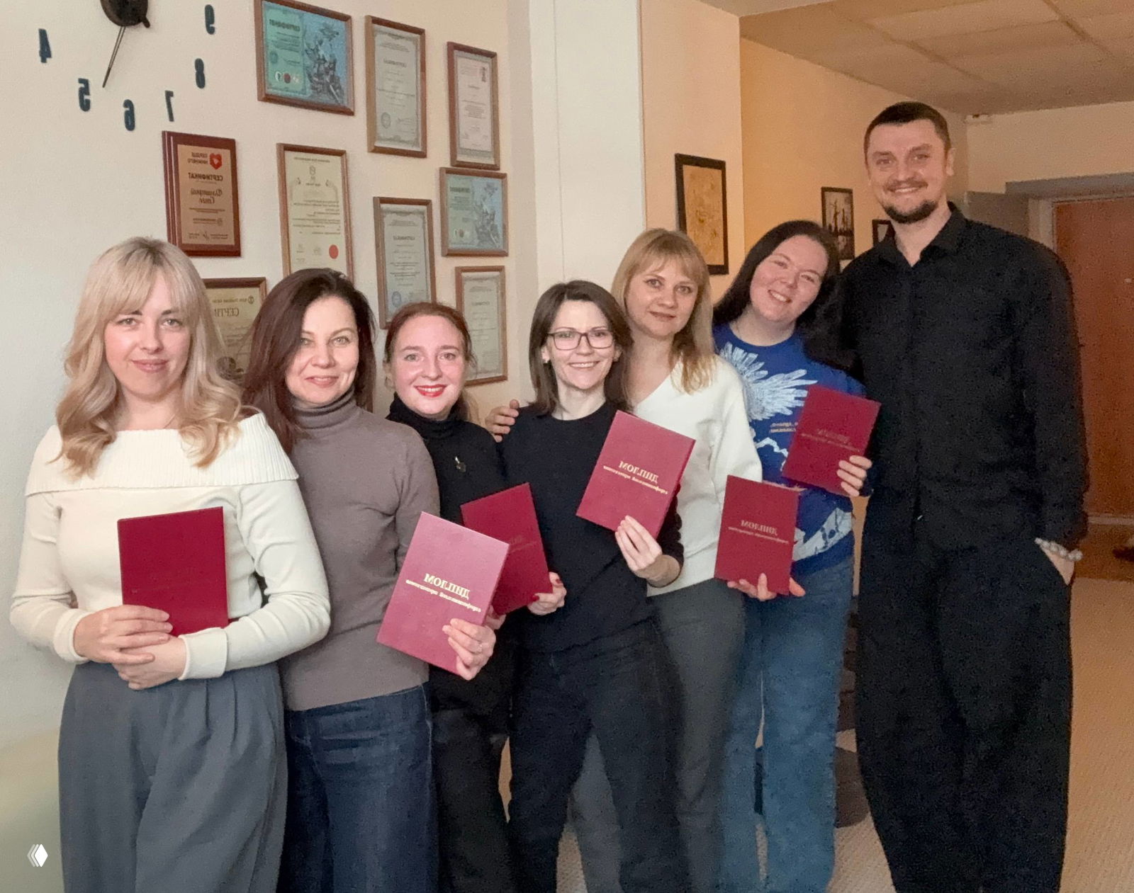 Вручение дипломов по телесной терапии в Нижнем Новгороде