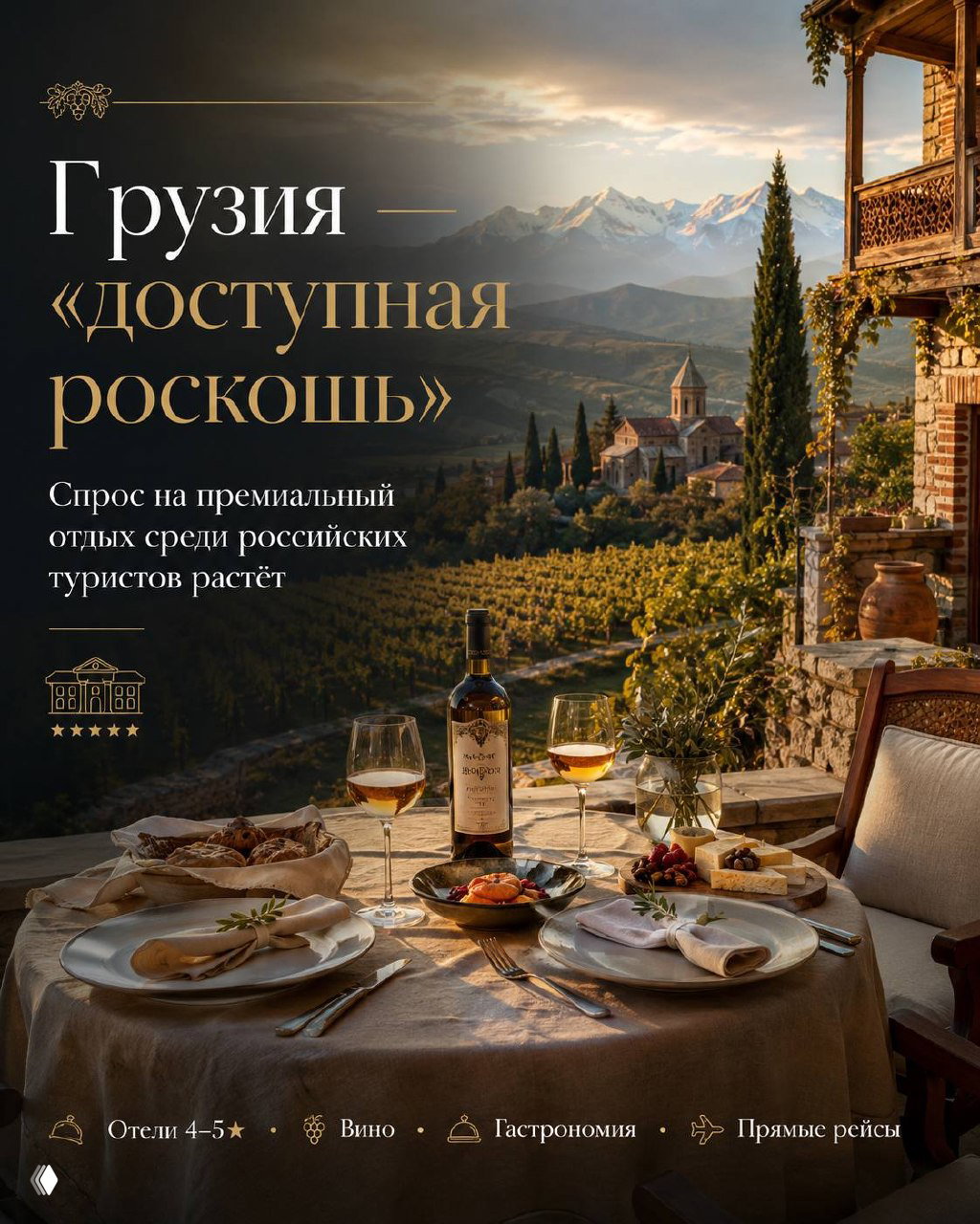 Грузия — «доступная роскошь» для российских туристов
