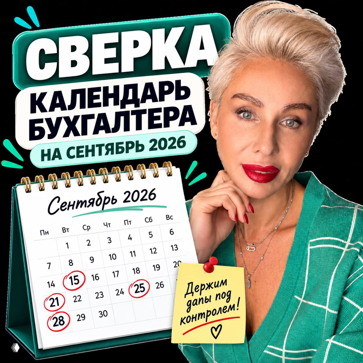 Сверка. Календарь бухгалтера на сентябрь 2026