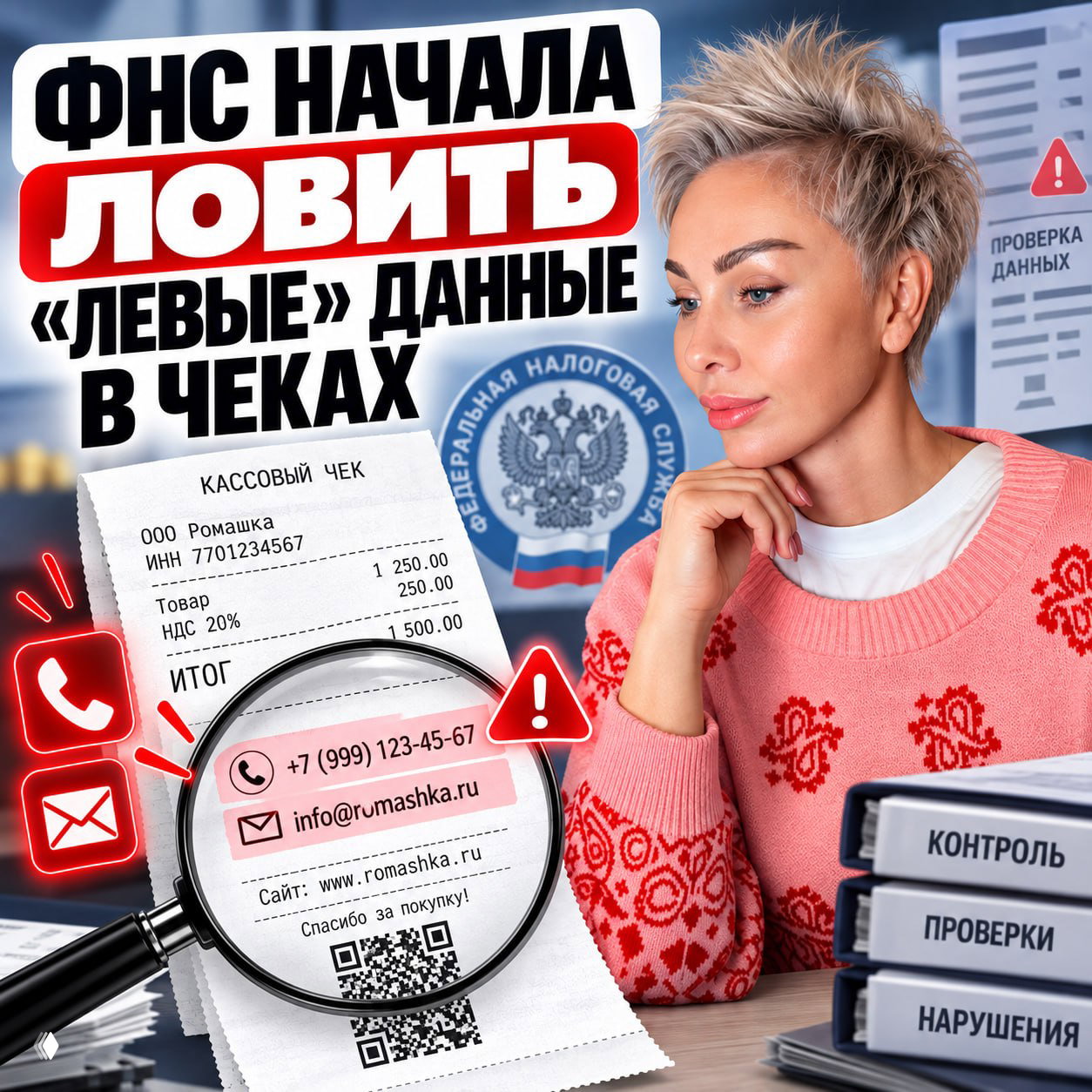 ФНС начала отслеживать фиктивные данные в чеках