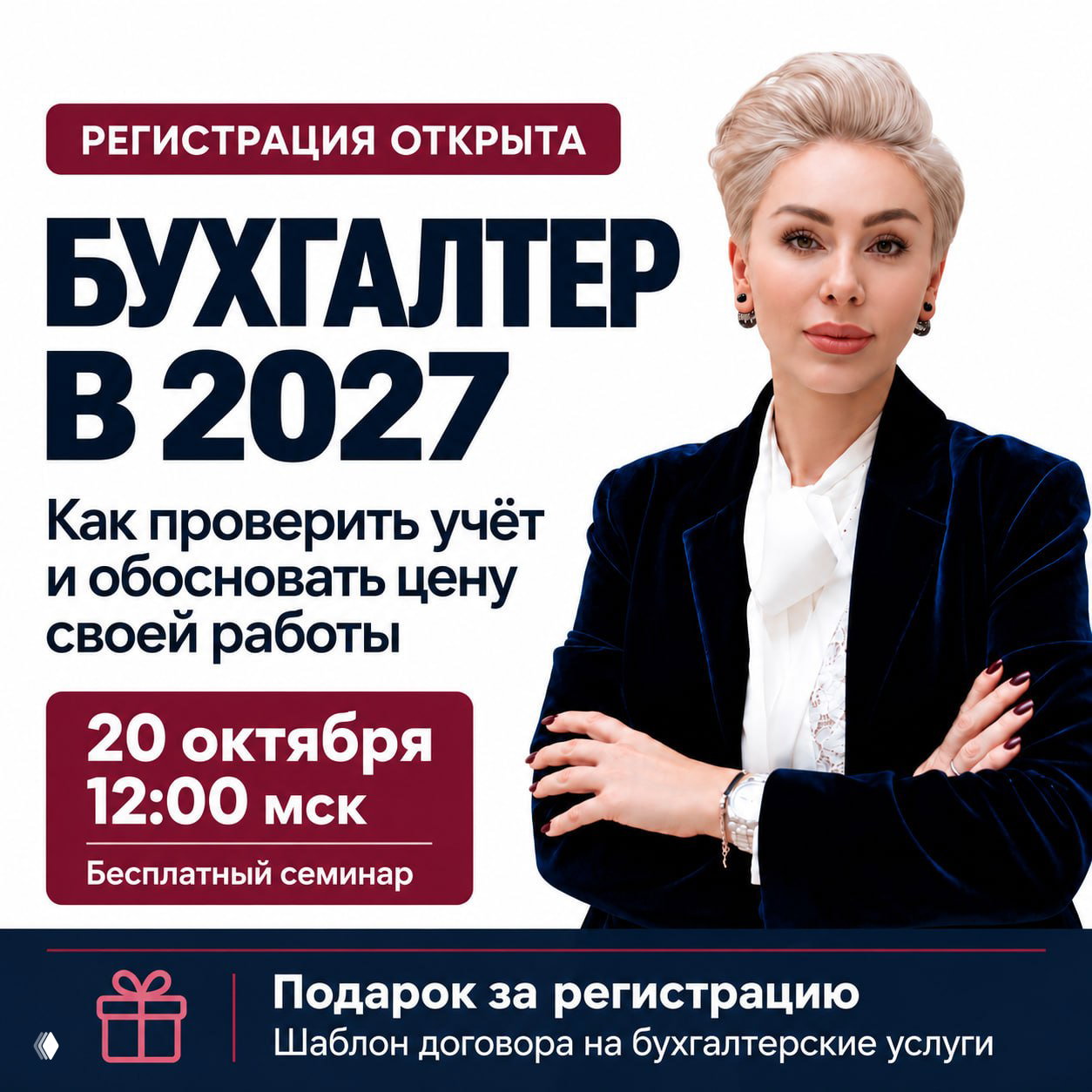 Бухгалтер в 2027: проверка учёта и обоснование цены