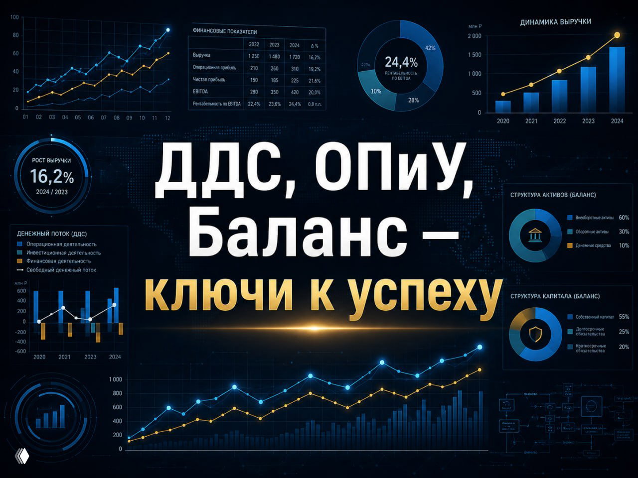 Отчёты для бухгалтера — ДДС, ОПиУ и Баланс