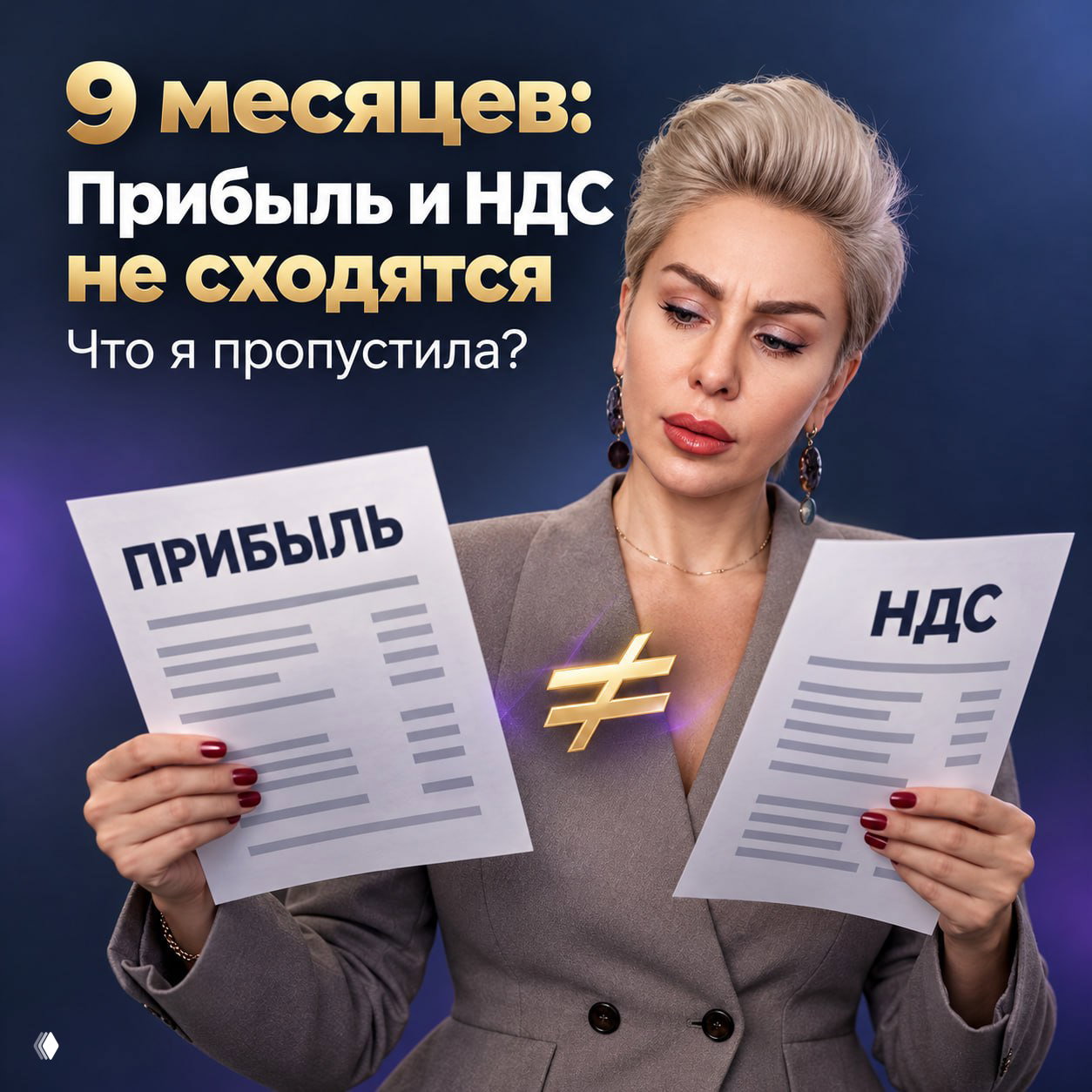 9 месяцев: Прибыль и НДС не сходятся