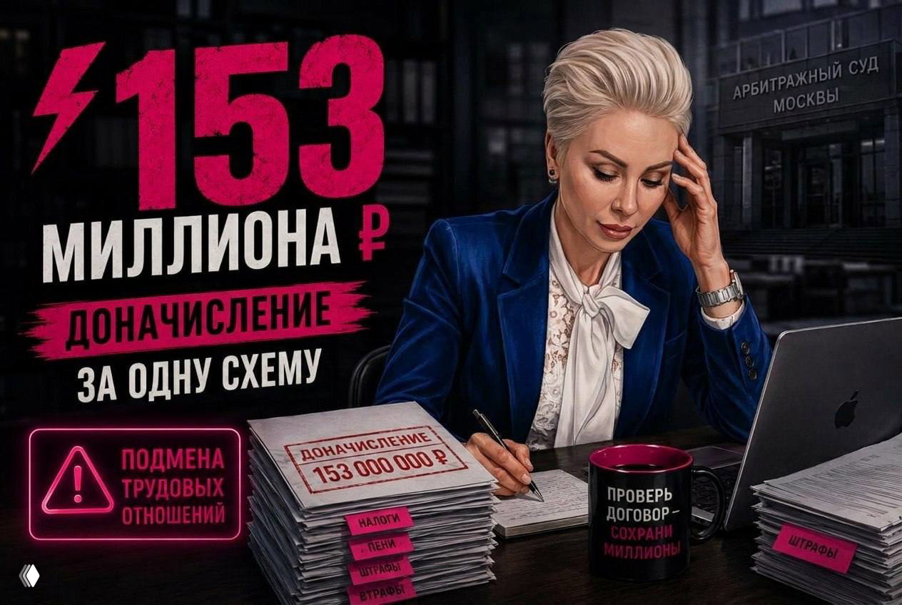 153 миллиона рублей — доначисление за схему с самозанятыми