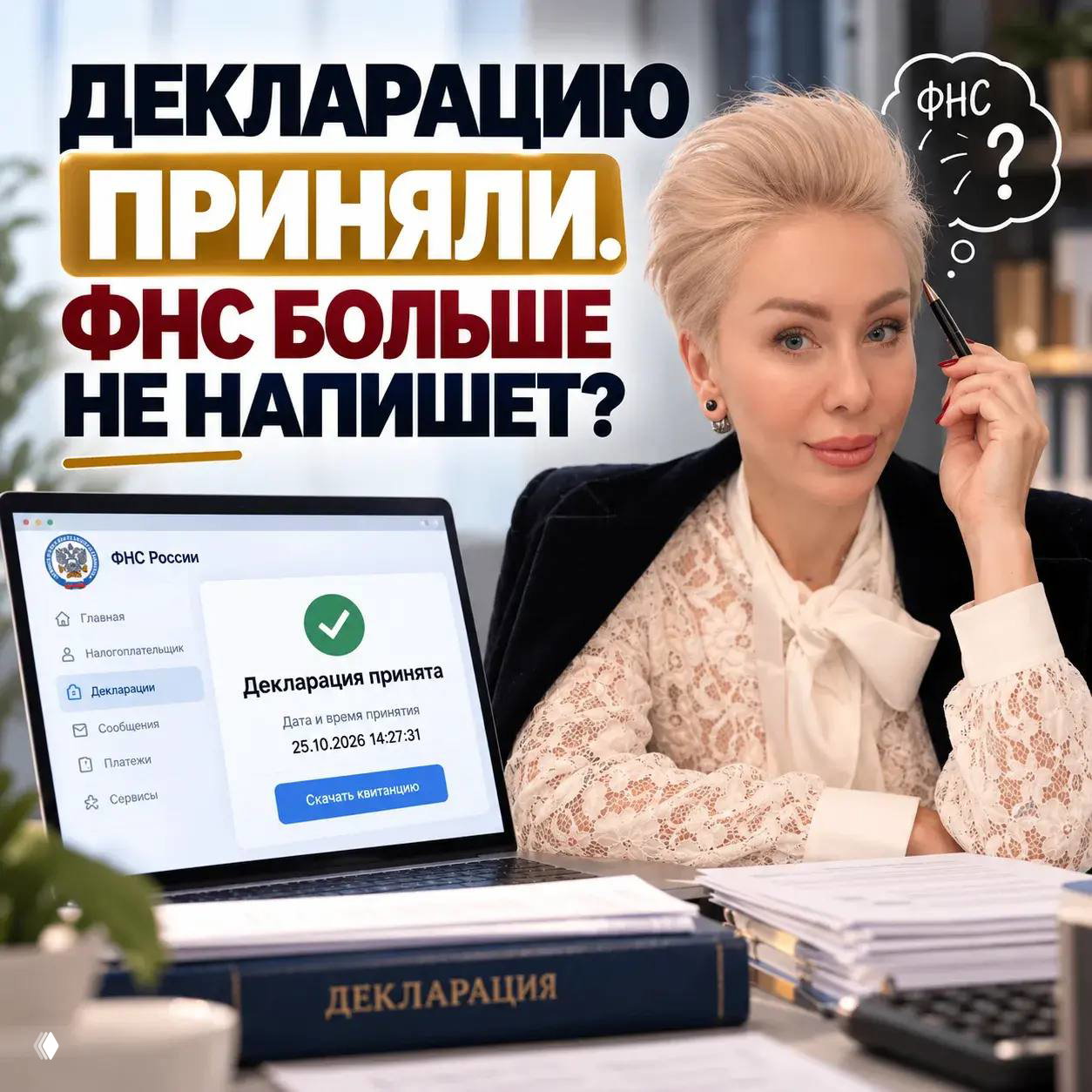 Декларация принята — ФНС не напишет?
