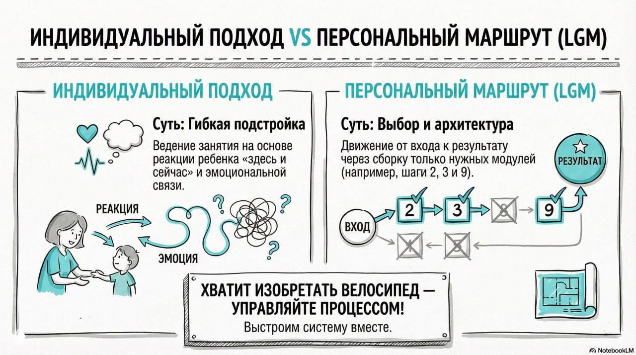 Про персональный маршрут и индивидуальный подход