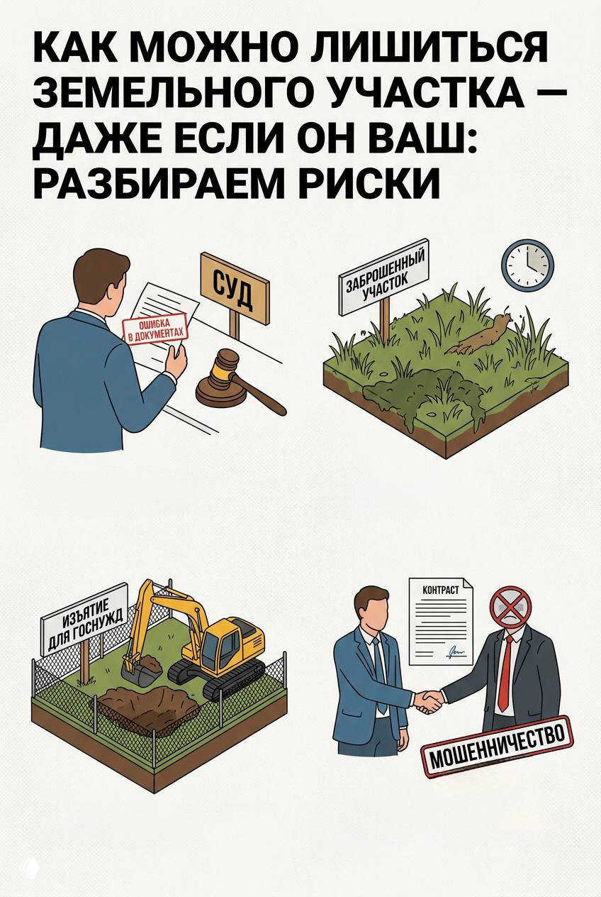 Как можно лишиться земельного участка — риски