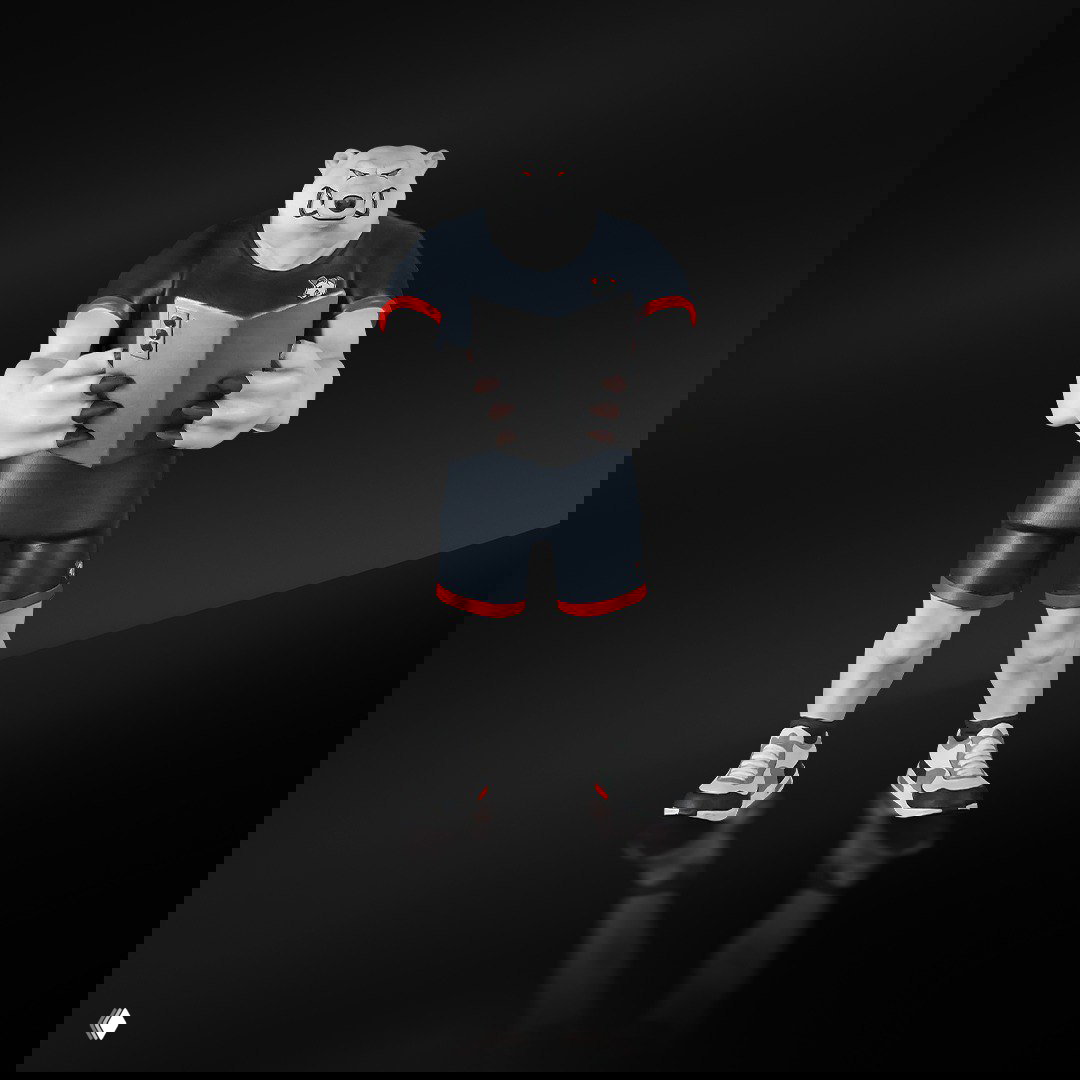 Статуэтка Samsung × Virtus.pro: медведь с флагманом