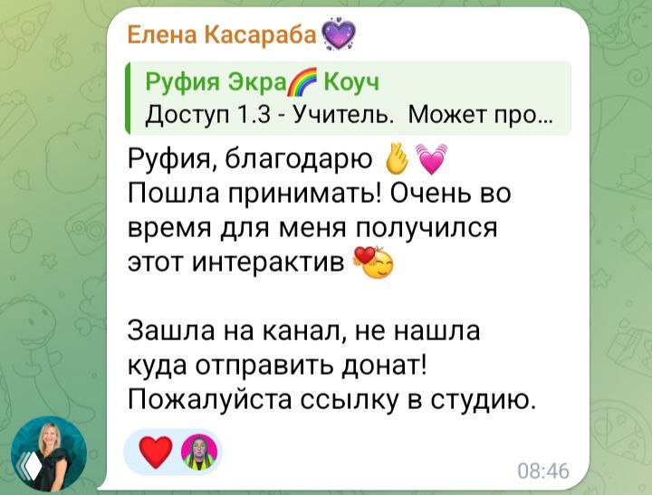 Скриншот чата: участница пишет о появившемся хранителе и совпадениях с описаниями других людей — обсуждение типов доступов.