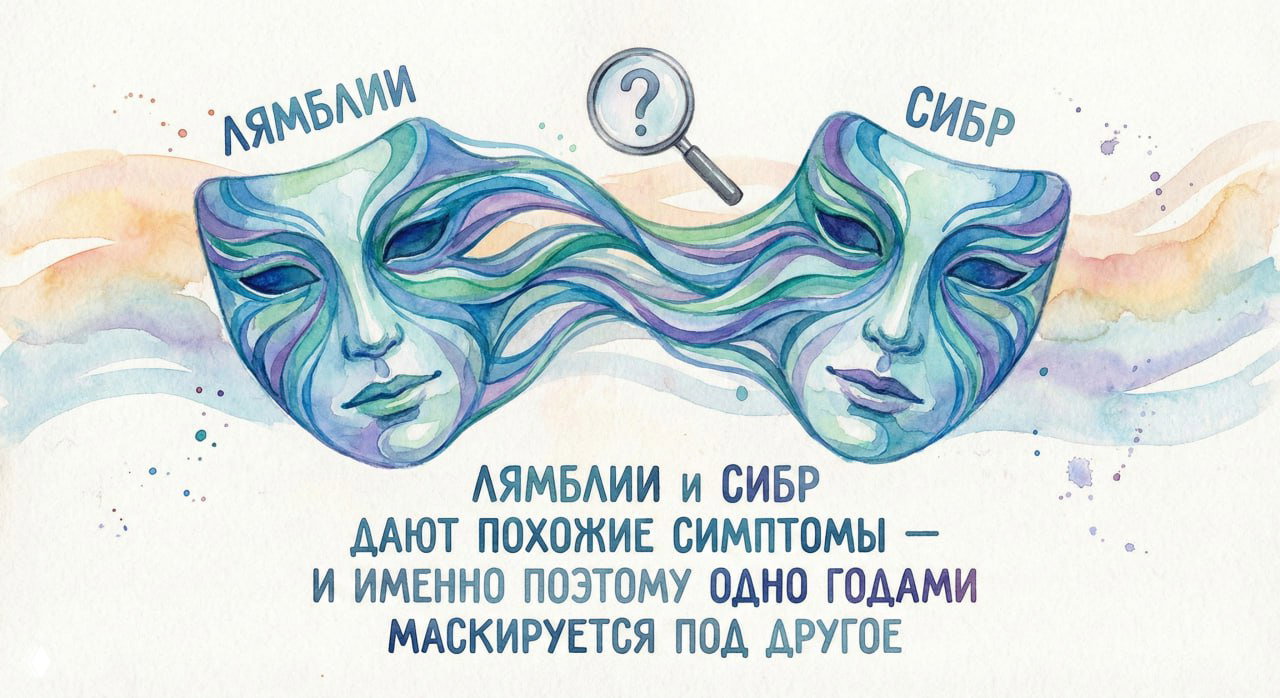 Лямблии и СИБР дают похожие симптомы