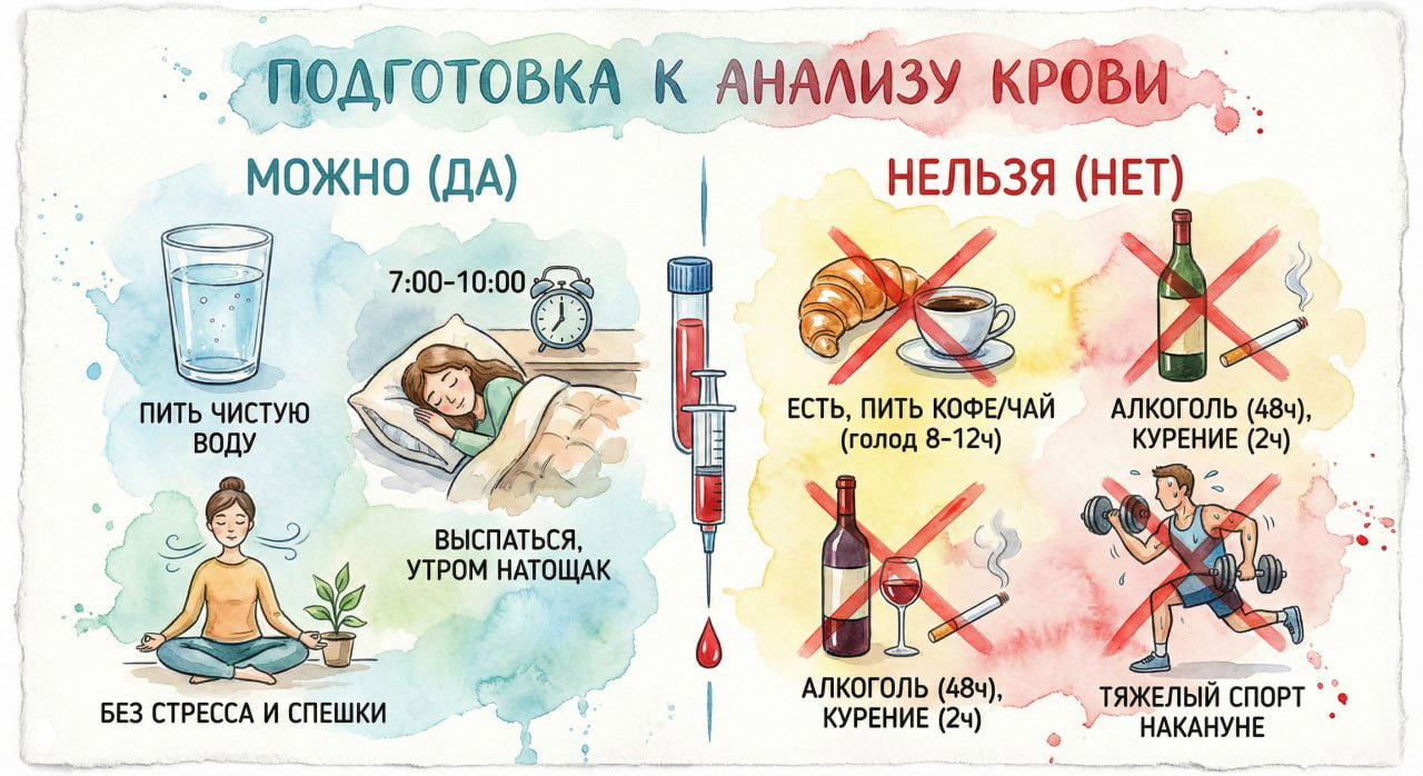 Как правильно подготовиться к сдаче анализа крови