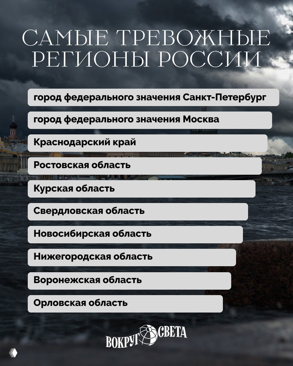 Назван город России, где живут самые тревожные люди