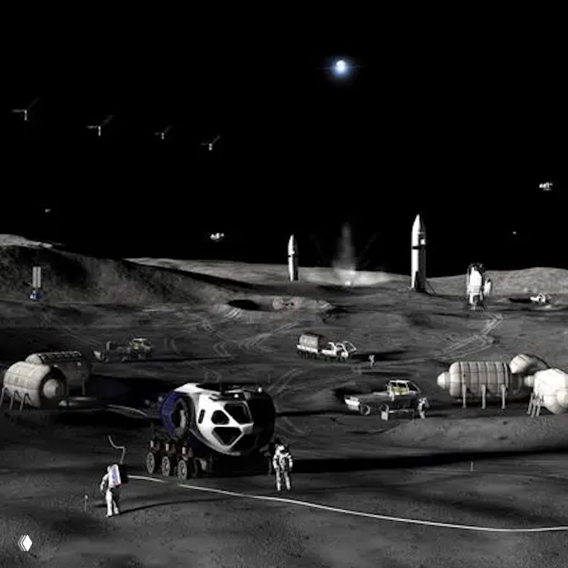 NASA представило проект первой лунной базы