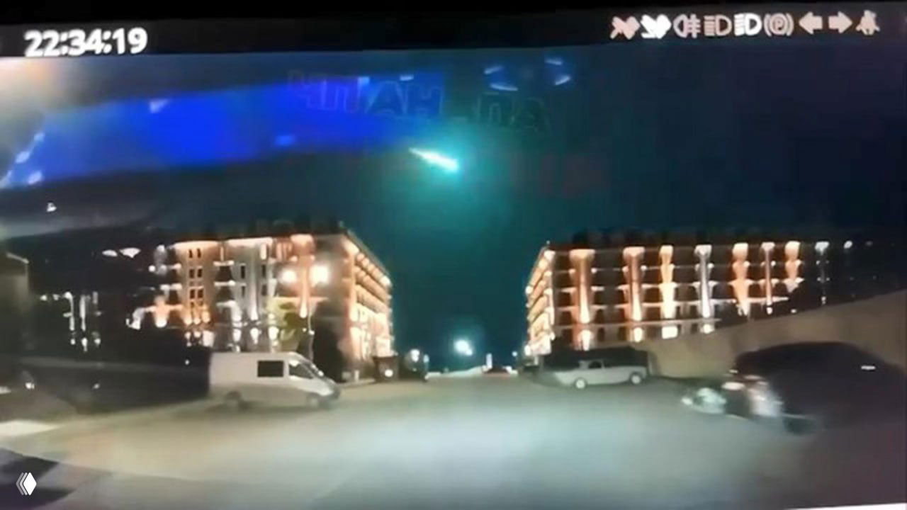 На юге России заметили очень яркий болид