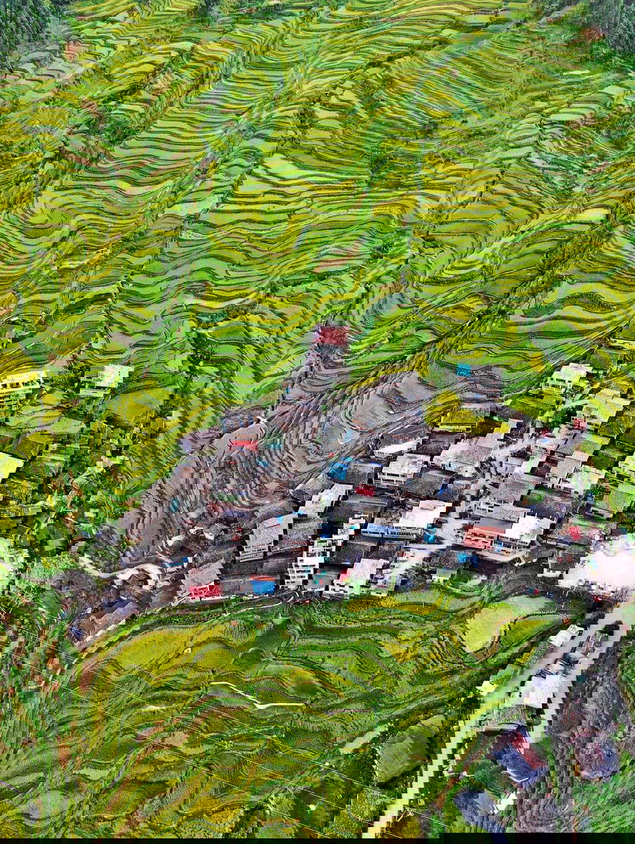 Террасные поля в Гуанси — «небесная житница»