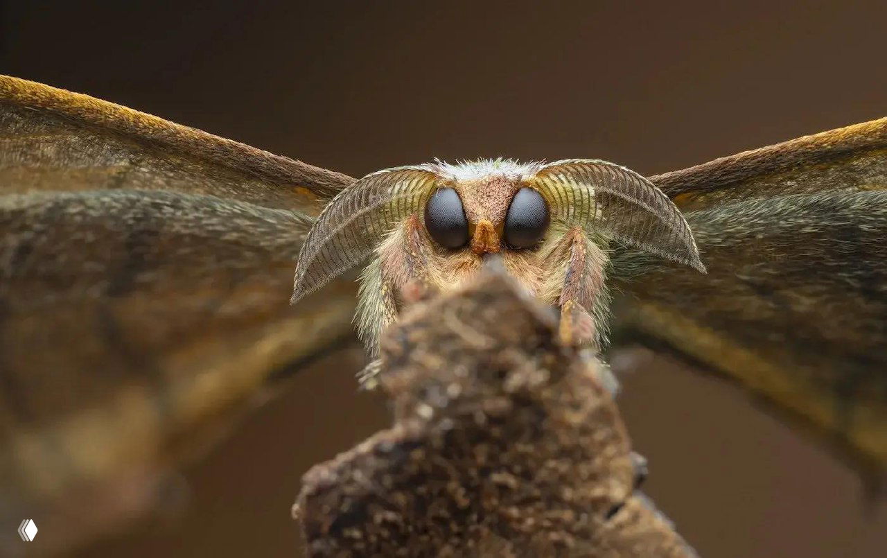 Миниатюрная зелёная лягушка, спрятавшаяся в складке листа; контраст яркого зелёного фона и кожи амфибии, тонкая композиция и крупный план.