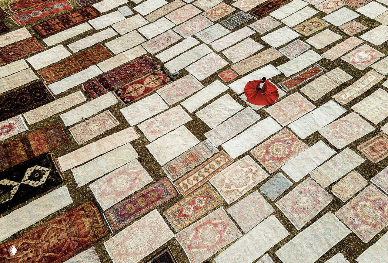 Турция, Анталия — поле ковров с дрона