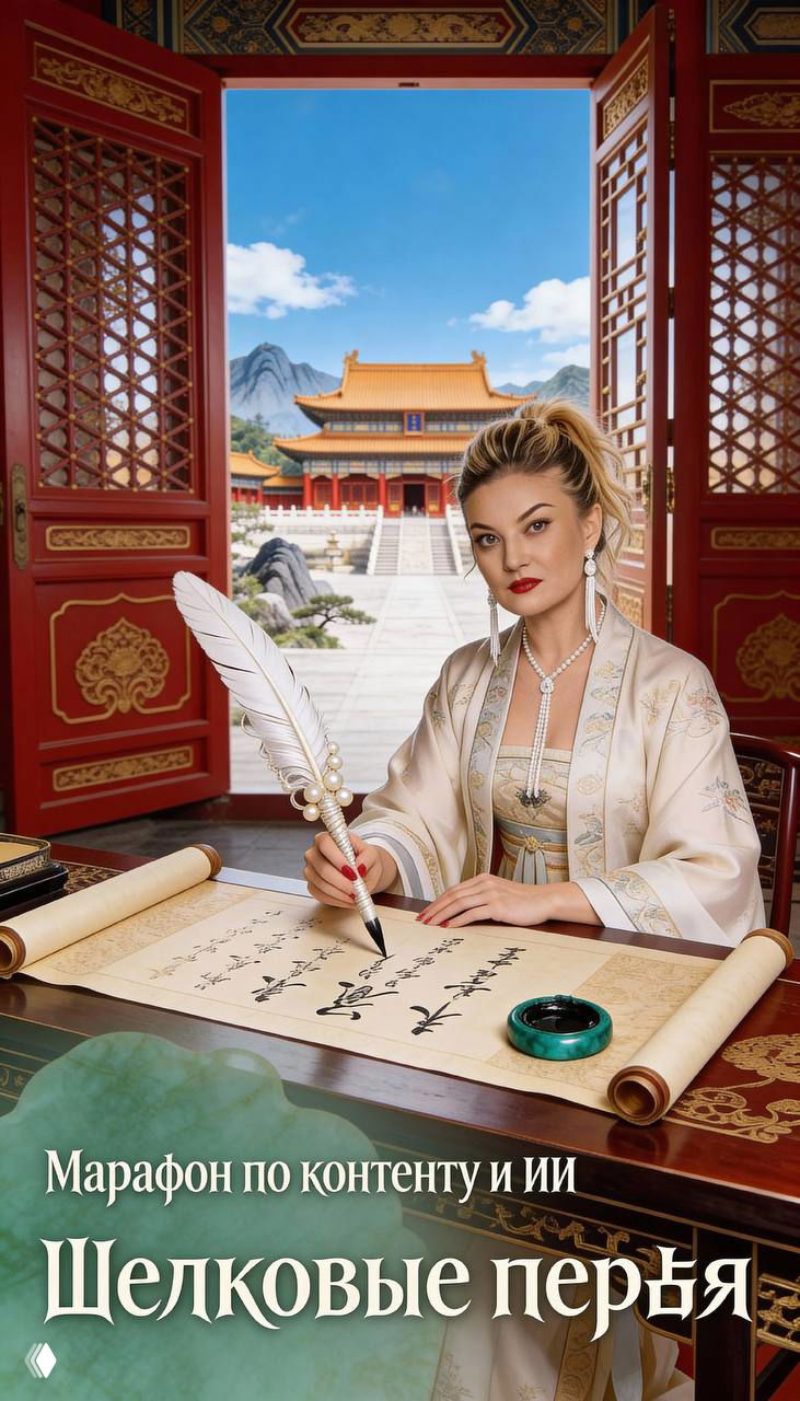 Шелковые перья — марафон по контенту и ИИ