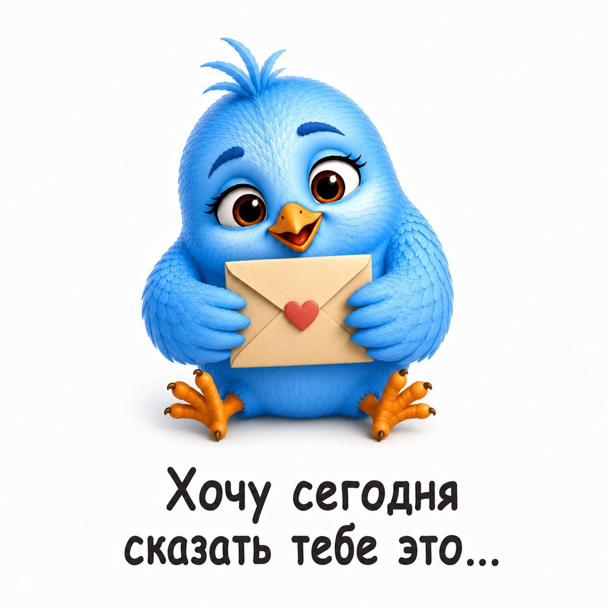 Хочу сегодня сказать тебе это
