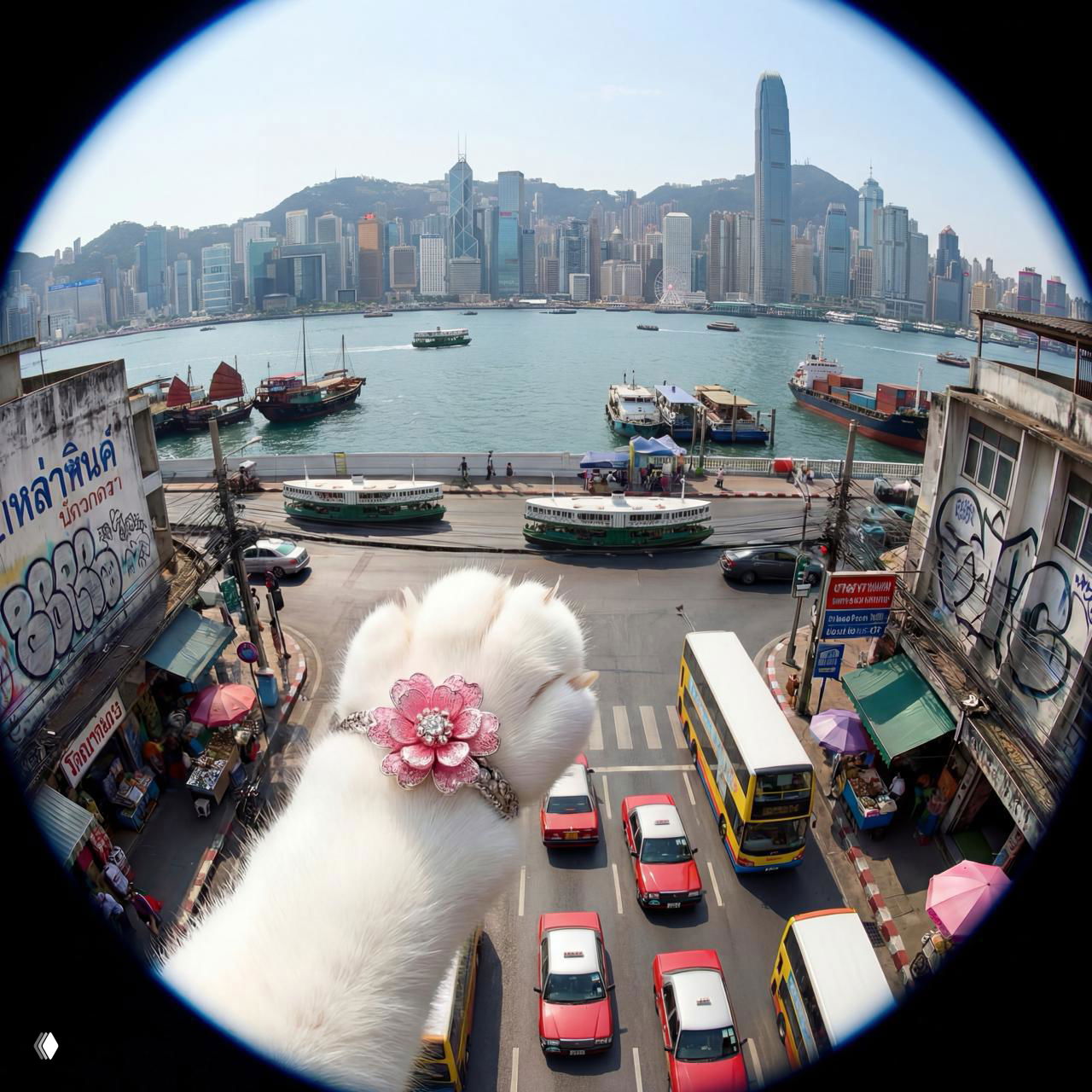 Nano Banana 2 бесплатно — Hong Kong Cat Paws