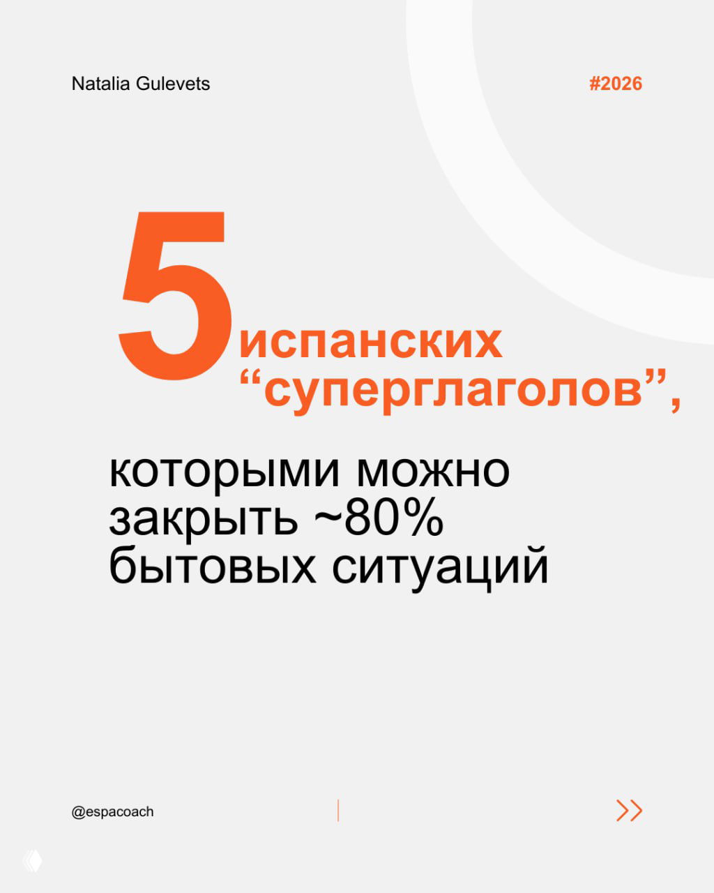 Персональная стратегия для изучения испанского