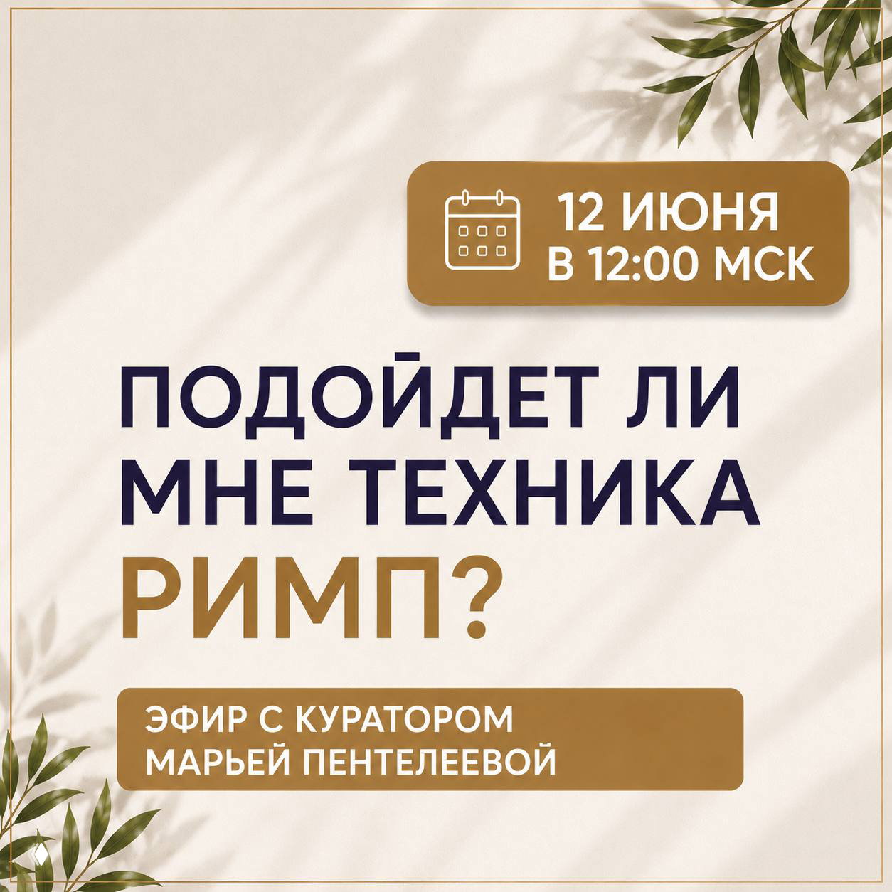 Как проходит обучение РИМП на практике?