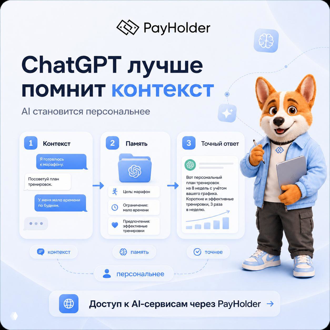 ChatGPT лучше помнит контекст