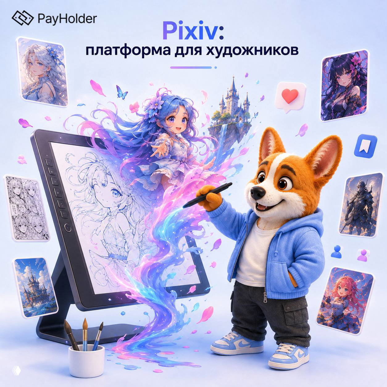 Pixiv: платформа для художников и фан-арта